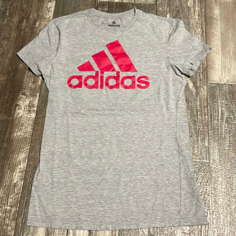 Adidas red logo women’s t-shirt